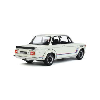 BMW 2002 TURBO CHAMONIX WHITE 1974 OttO mobile 1:12 Resinemodell (Türen, Motorhaube... nicht zu öffnen!)